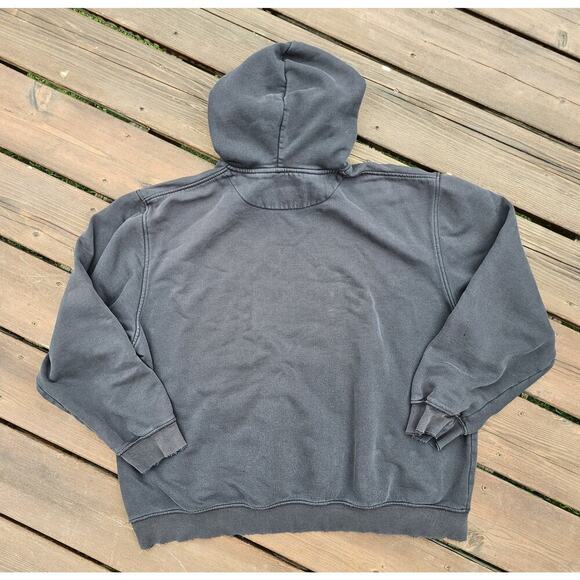 VTG Y2K Nike Silver Tag Vintage Sweatshirt Center Spellout Mens XL Faded Black - Picture 10 of 10